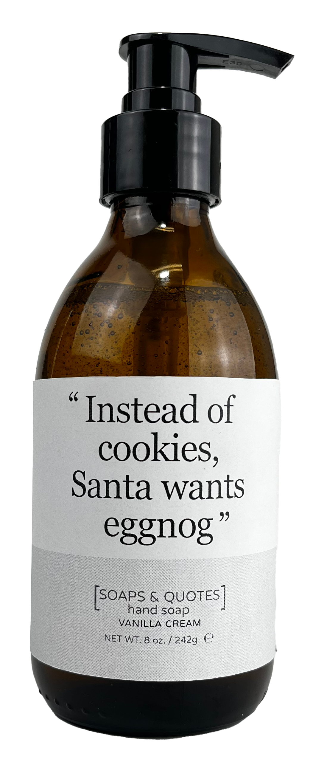 Instead of cookies, Santa wants eggnog - Vanilla Cream Scent